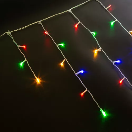 Phenom fényfüzér függöny 15 m 600 LED átlátszó kábellel
