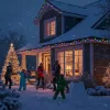 Phenom színes LED fényfüzér 50 m 1000 LED 220-240V 9W átlátszó kábellel