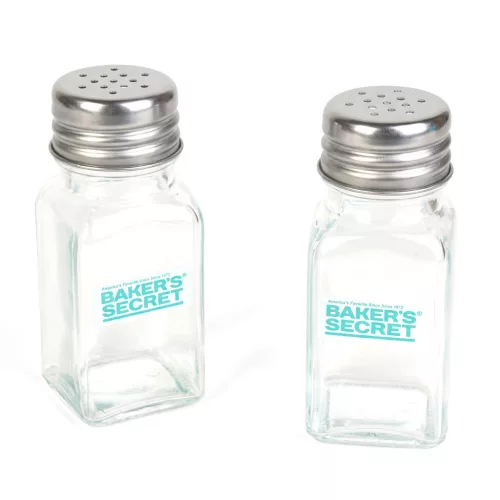 Baker's Secret só- és borsszóró szett, üveg, 10,3 cm, 2 db
