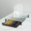 Bewello fém kávékapszula tartó 60 db Nespresso kapszulához, matt fekete