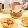 Bewello air fryer sütőpapír olaj nélküli sütőhöz, kör, 20 cm, 50 db/csomag