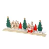 Bewello adventi naptár karácsonyi falu mintával, MDF, 40 x 12 cm