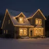 Phenom 10 m-es 200 LED-es melegfehér fényfüzér, zöld kábellel, 100-240V, 6W