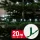 Phenom 20 m-es hidegfehér 400 LED-es fényfüzér zöld kábellel, 100-240V, 6W