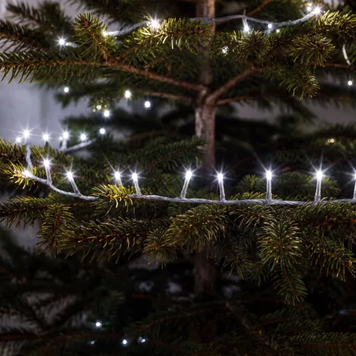 Phenom 20 m fényfüzér, 400 LED, hidegfehér, átlátszó kábellel