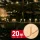 Phenom 20 m fényfüzér 400 LED-del, melegfehér, átlátszó kábellel