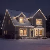 Phenom fényfüzér 10 m 400 melegfehér és 100 hidegfehér LED, fehér kábellel