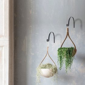   Garden of Eden Virágcserép / kaspó akasztó - festett fém - max 4,5 kg - 15 cm