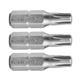   FORTUM behajtóhegy TORX, 3 db, S2 acél; T 27×25mm, bliszteren