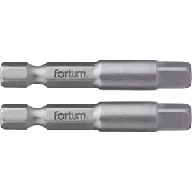   FORTUM adapter klt. 2 db, dugókulcsok gépi befogásához; S2 acél, 1/4, 50 mm, bliszteren