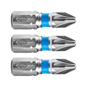   FORTUM behajtóhegy PZ, 3 db, S2 acél; PZ 2×25mm, bliszteren