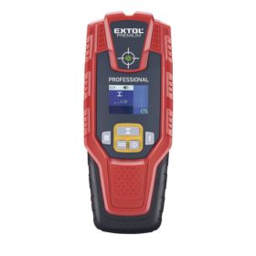   EXTOL PREMIUM digitális detektor, rejtett fém (vas, réz, alu) és fa tárgyak, illetve feszültség alatti vezeték keresésére, LCD k