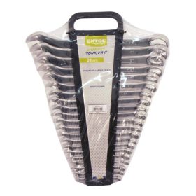   EXTOL CRAFT csillag-villás kulcs klt., CrV., műanyag tartóban ; 21db, 6-32mm