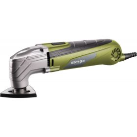   EXTOL CRAFT multifunkciós szerszámgép, 300W; fordulatszám: 15.000-21.000/perc, 3 db cserélhető fej, 1,1 kg