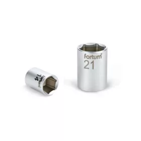   FORTUM dugófej, 1/2', 18mm, 61CrV5, mattkróm, 38mm hosszú FORTUM