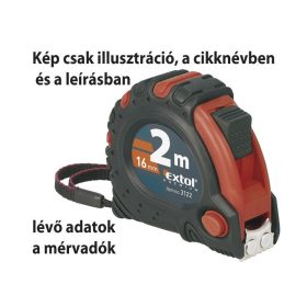   EXTOL PREMIUM mérőszalag, gumírozott, mágneses 3 stoppos; 5m×19mm