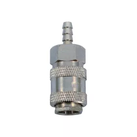   EXTOL PREMIUM gyorscsatlakozó-hüvely, tömlővéggel, 1/4', 6mm, nikkelezett réz, bliszteren