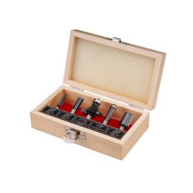   EXTOL CRAFT felsőmaró klt. 5 db-os (fadobozban) ; 8mm-es befogással