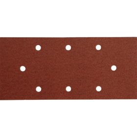   EXTOL PREMIUM csiszolópapír, tépőzáras, 93×190 mm, 8 lyukas klt. P80, 10db/cs, 407115-höz