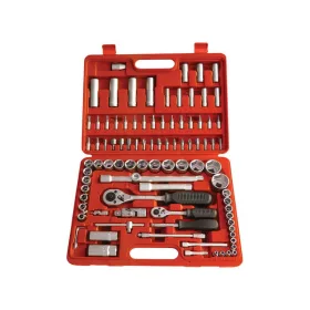   EXTOL PREMIUM dugókulcs klt., CV., racsnis 45fog ; 1/4' és 1/2', 94db, 4-32mm, 32db bit(lapos, kereszt,imbusz,torx), gyertyakulc