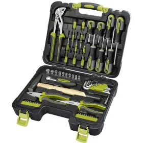   EXTOL CRAFT szerszámkészlet, 57db, 1/4' CV.; 10 dugófej(4-13mm), racsnis kar+fogók,csavarhúzók,órás csavarhúzók, imbuszkulcs,BIT