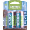 EXTOL ENERGY elem klt. 2 db, alkáli, 1,5V, méret: D (LR20); hosszú étettartam, bliszteren