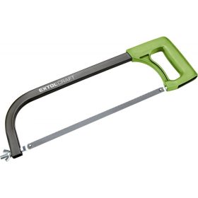  EXTOL CRAFT fémfűrész 300 mm, ABS műanyag nyél; téglalap keresztmetszetű csőváz, fűrészlap: 12 / 24T