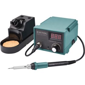   EXTOL INDUSTRIAL forrasztó állomás, 70W, 200-450°C, elektronikusan szabályozott, 2 heggyel