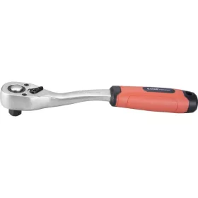   EXTOL PREMIUM racsnis hajtókar, CV., 45 fog, hajlított szár, csúszásgátló TPR markolat; 3/8', 208 mm