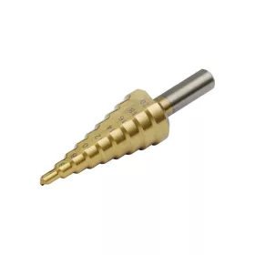   EXTOL CRAFT lépcsős fémfúró, 9 lépcsős; (4-12mm, 1mm lépcsők), befogás: 10mm, max. 4mm vastag anyagokhoz, TiN bevonat