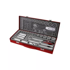   FORTUM dugókulcs klt. 1/2', 29db, 61CrV5; mattkróm FORTUM