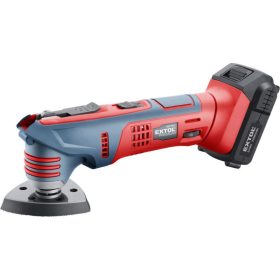   EXTOL PRMIUM akkus multifunkciós szerszámgép, Share20V, 20V, Li-ion, 1db akku, 1db töltő, 2000 mAh, fordulatszám: 3.000 f/perc
