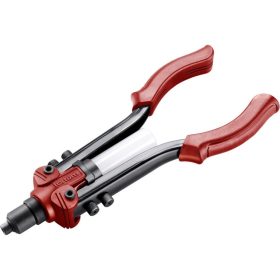   FORTUM popszegecshúzó fogó, kétkaros, ALU, réz, acél, INOX szegecsekhez; 2,4-6,4mm, 330mm, CrVMo fej, szegecsvég gyűjtő