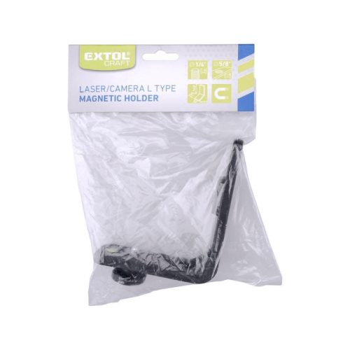 EXTOL PREMIUM állvány, L-alakú, mágneses, 1/4+5/8 menetes csatlakozó a 8823302, 8823300, 8823306, 8823310, 34900-hoz