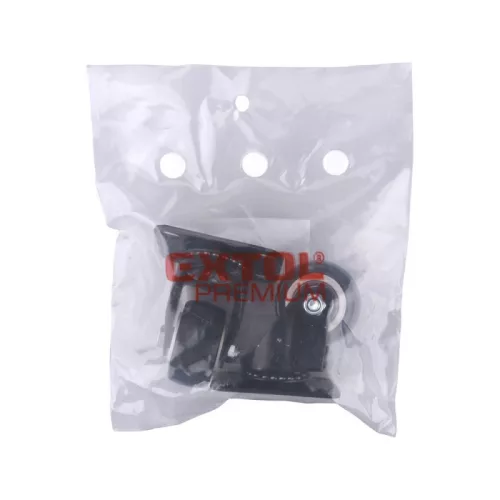 EXTOL PREMIUM készülékgörgő 2 db, önbeálló, fekete PVC, golyóscsapággyal, 40mm, max, teherbírás: 30 kg/db
