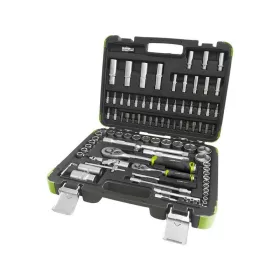   EXTOL CRAFT dugókulcs klt., CV., racsnis 45fog ; 1/4' 1/2', 94db, 4-32mm, 32db bit (lapos, kereszt,imbusz,torx), gyertyakulcs16&