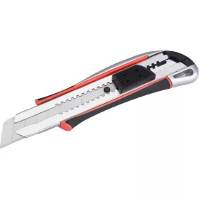   EXTOL PREMIUM tapétavágó kés, autolock, fémházas, 25mm, fémházas, gumírozott, pótpenge: 9126, 8855093