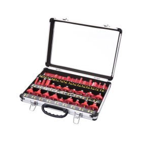   EXTOL PREMIUM felsőmaró klt. 35db, (alu kofferben) ; 8mm-es befogással, keményfém lapkás