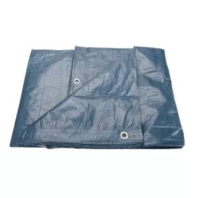   EXTOL CRAFT takaróponyva, vízálló, de nem UV álló; 100g/nm, 2×7m névleges méret, valós méret: 1,9×6,85 m, PE, lefűző lyukak