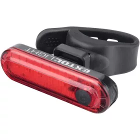   EXTOL LIGHT LED lámpa, biciklis, hátsó piros LED; 30 Lm, ABS ház, USB újratölthető beépített Li-polimer akku, 220 mAh