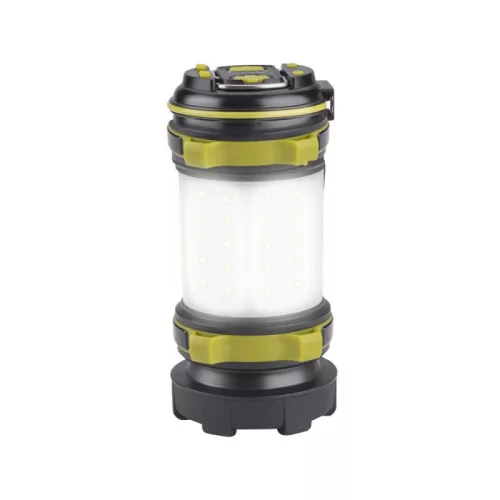 EXTOL LIGHT LED lámpa, tölthető; 350 Lm, cserélhető Li-ion akku, 2600 mAh, powerbank funkció, cseppálló