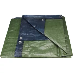   EXTOL PREMIUM takaróponyva, vízálló, de nem UV álló; 150g/nm, 2×8m névleges méret, valós méret: 1,85×7,8m, PE, lefűző lyukakkal