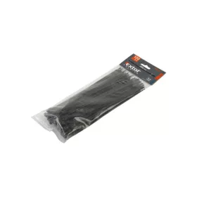   EXTOL PREMIUM kábelkötegelő 7,6×380mm 50db, fekete nylon; UV-, sav- és lúgálló