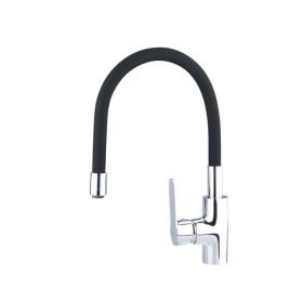   BALLETTO mosogató csaptelep hajlékony szilikon kifolyó csővel, 35mm, fekete