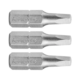   FORTUM behajtóhegy négyszög, 3 db, S2 acél; SQ 1×25mm, bliszteren