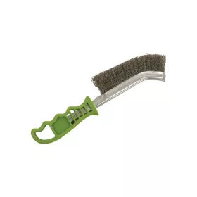   EXTOL CRAFT drótkefe hajlított, műanyag nyél; rozsdamentes acél, 24cm, 30mm szálhossz