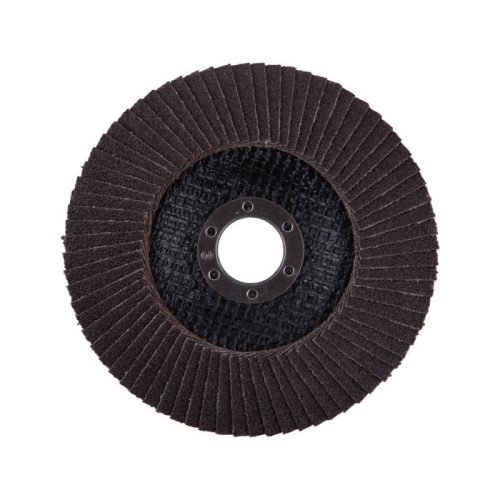 EXTOL PREMIUM lamellás csiszoló acél, Alu, műa. és fa munkadarabok csiszolására, 125×22mm; P40, kúpos, max.:12.300 ford./perc, E