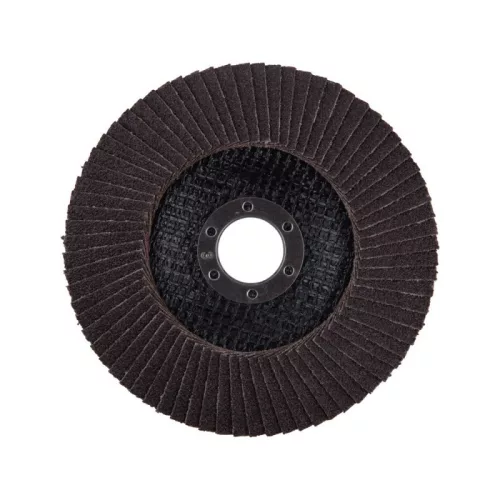 EXTOL PREMIUM lamellás csiszoló acél, Alu, műa. és fa munkadarabok csiszolására, 125×22mm; P120, kúpos,max.:12.300 ford./perc, E