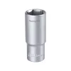 FORTUM hosszított dugófej 1/2", 24mm, 61CrV5, mattkróm, 77mm