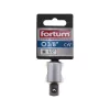FORTUM adapter hosszabbító szárhoz, 1/2" külső befogás, 3/8" belső lyuk, 61CrV5
